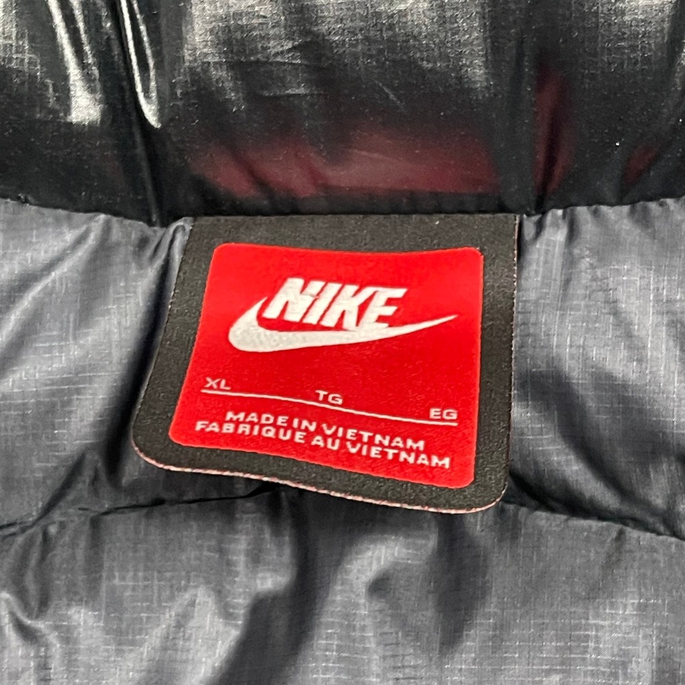 Nike Bubble Jacket Men XL Black Anthracite Puffer Loose Fit Down Fill II3869-010 - Picture 8 of 16